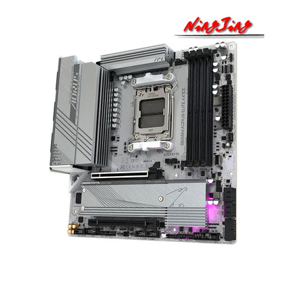 GIGABYTE New B650M AORUS ELITE AX ICE Micro-ATX AMD B650 DDR5 192GB DDR5 8000 (OC) MHz M.2 Wi-Fi 6E Socket AM5 Motherboard