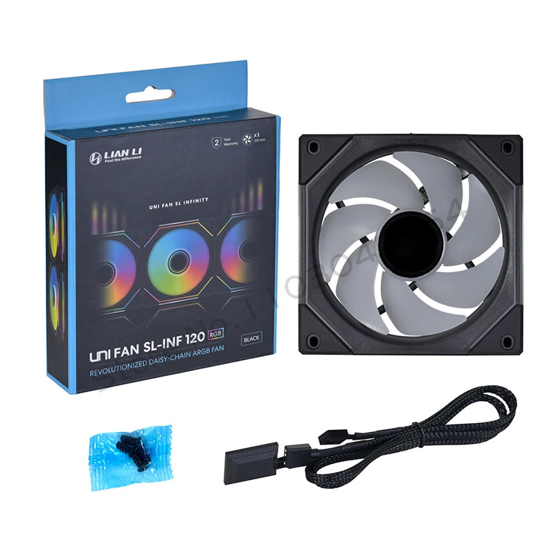 Lian Li Uni Fan SL-INF 120 Infinity Mirror Case Radiator Fan Cableless Gen.3th 12cm Watercooler Forward/ Reversed Blade